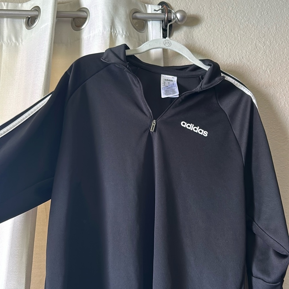 Adidas track half zip sweater